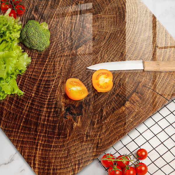 Chopping board glass Wood structure