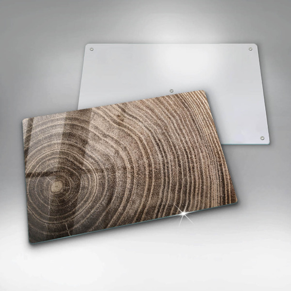 Chopping board glass Wood grain