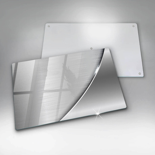 Chopping board glass Metal shapes