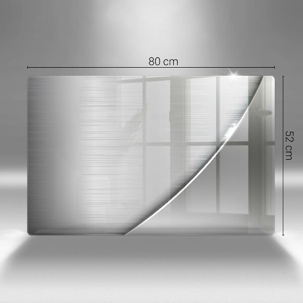 Chopping board glass Metal shapes