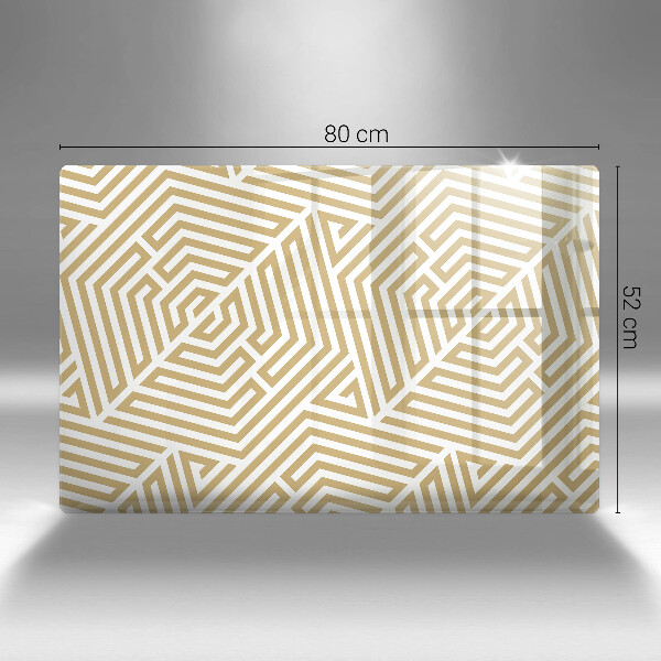 Chopping board glass Geometric lines