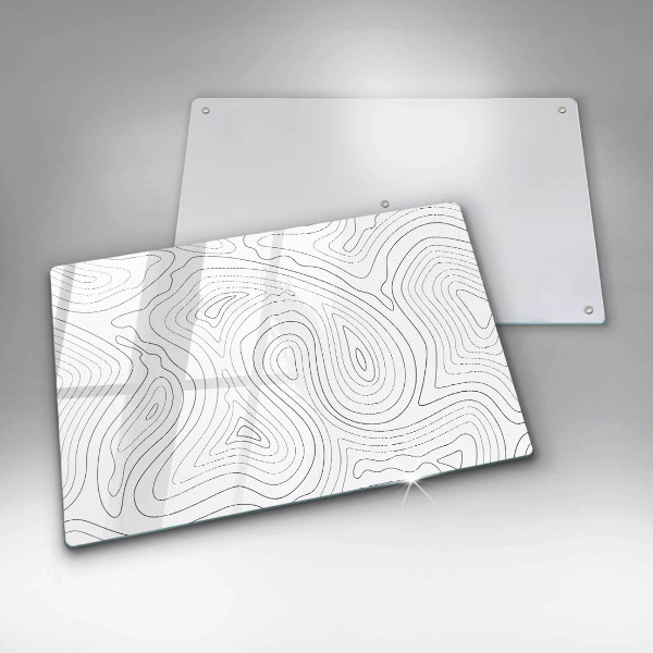 Chopping board glass Abstraction shapes