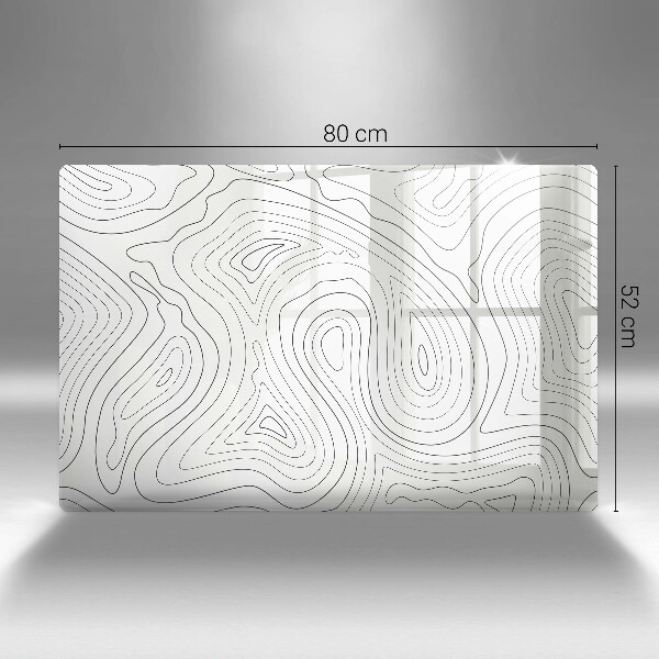 Chopping board glass Abstraction shapes