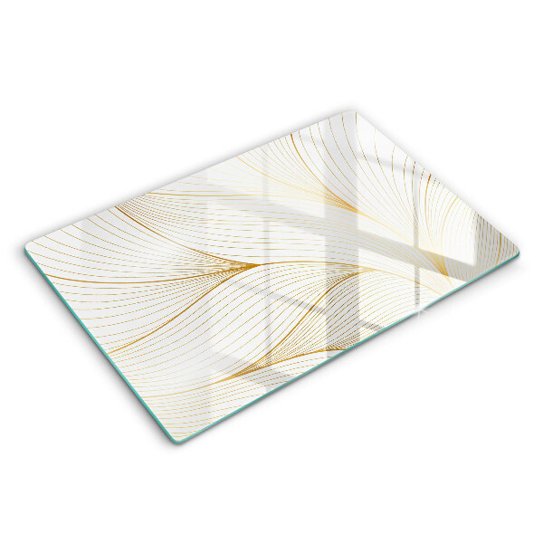 Chopping board glass Modern Line pattern