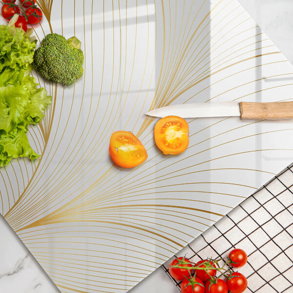 Chopping board glass Modern Line pattern