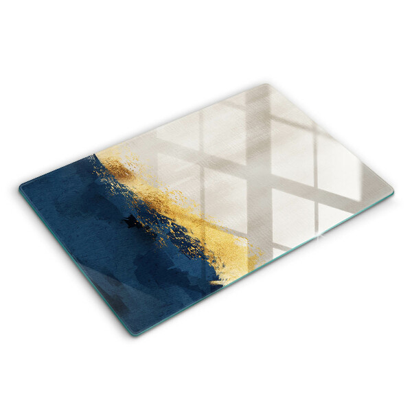 Chopping board glass Abstraction gold