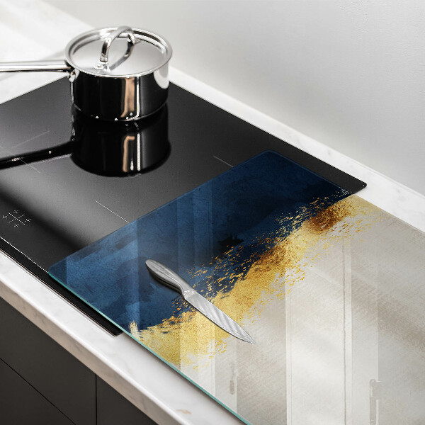 Chopping board glass Abstraction gold