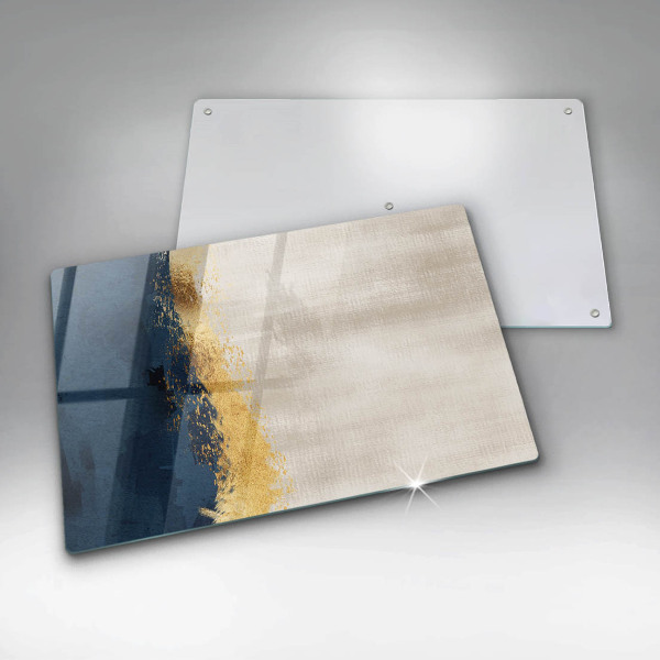 Chopping board glass Abstraction gold