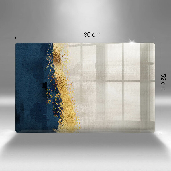 Chopping board glass Abstraction gold