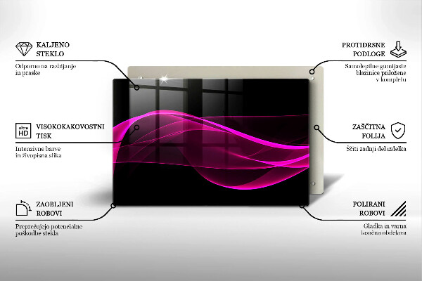 Chopping board Pink abstraction