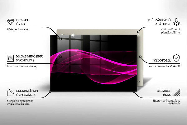 Chopping board Pink abstraction