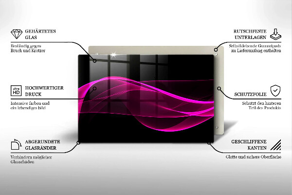 Chopping board Pink abstraction