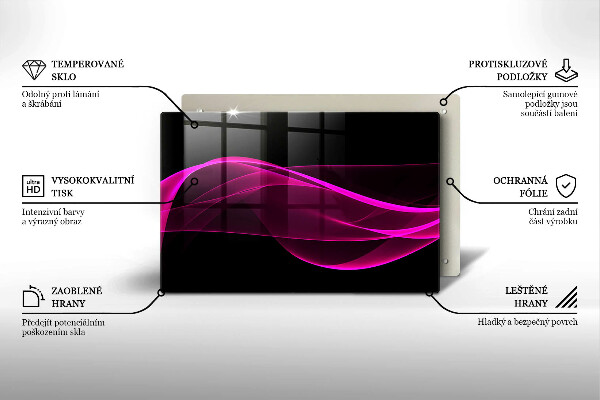 Chopping board Pink abstraction