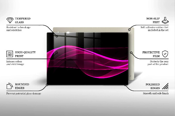 Chopping board Pink abstraction