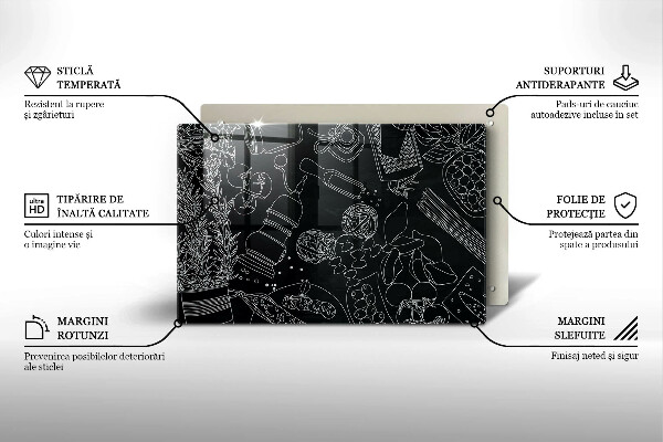 Chopping board glass Kitchen accessories