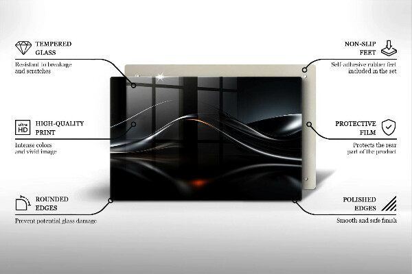 Chopping board 3D design abstraction