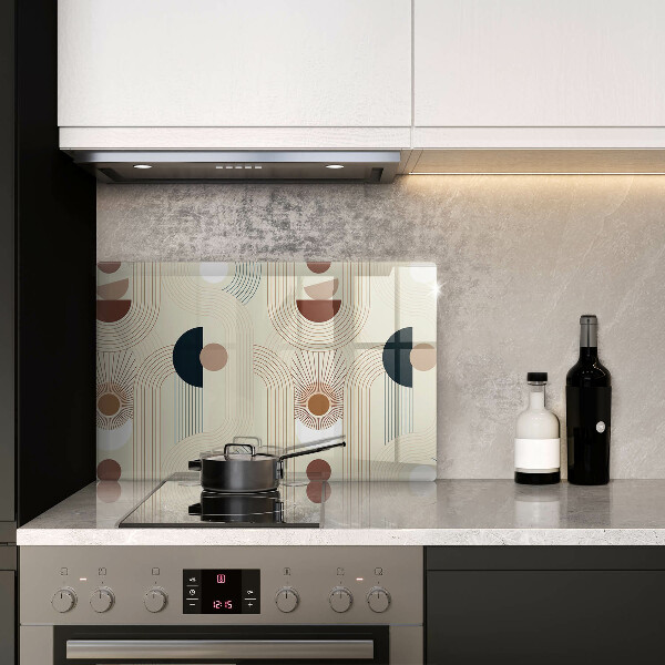 Chopping board glass Boho shapes geometry