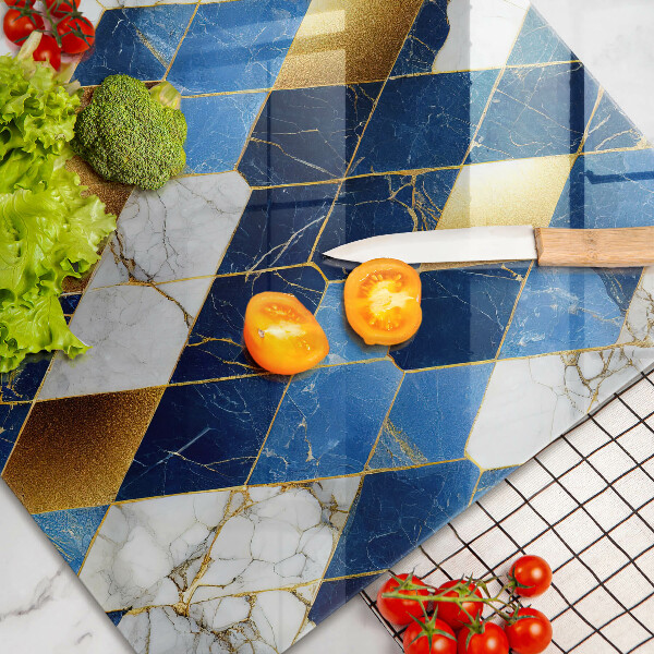 Chopping board Golden Rombs Marble