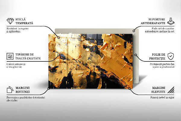 Chopping board Elegant paint texture