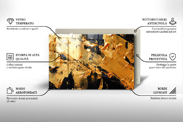 Chopping board Elegant paint texture