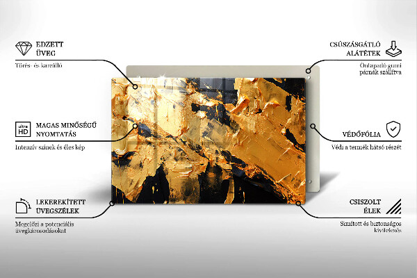 Chopping board Elegant paint texture