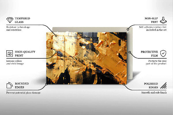 Chopping board Elegant paint texture