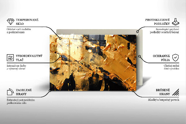 Chopping board Elegant paint texture