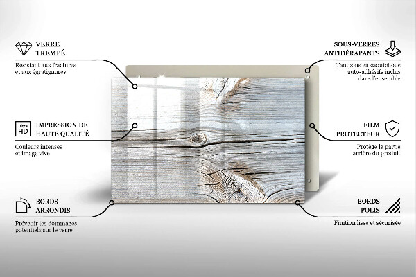Chopping board Bright wood structure