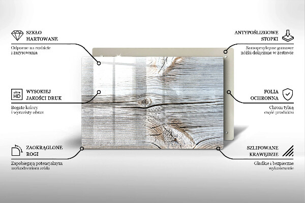 Chopping board Bright wood structure