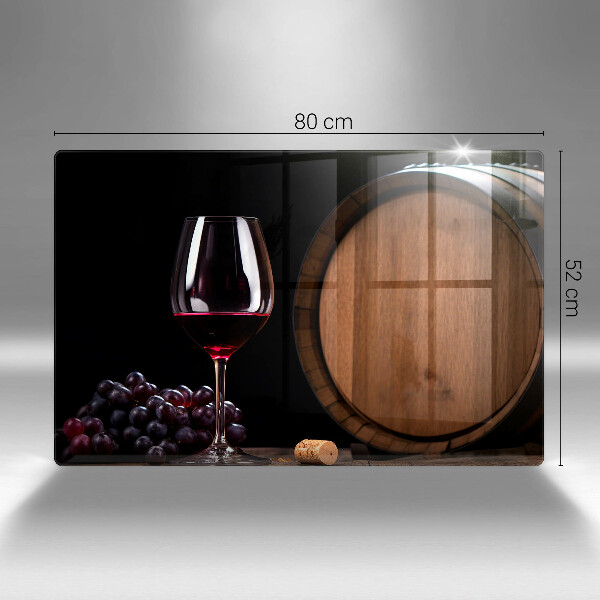 Chopping board A barrel of wine glass