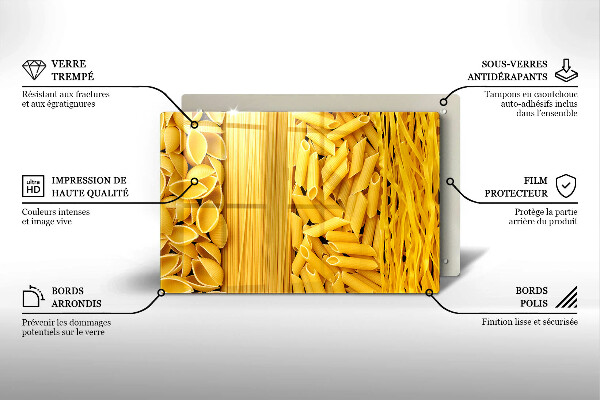 Chopping board glass Pasta