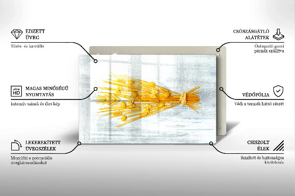 Chopping board glass Pasta
