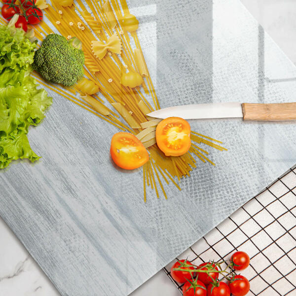Chopping board glass Pasta