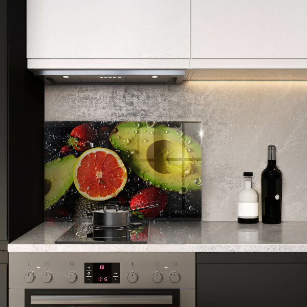 Chopping board glass Fruits and vegetables