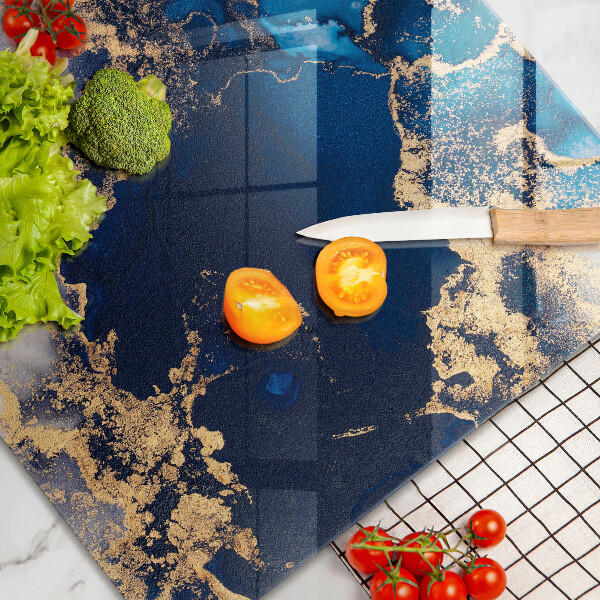 Chopping board glass Marble abstraction