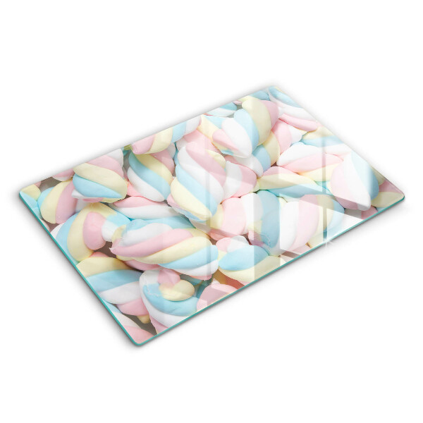 Chopping board glass Colorful foams