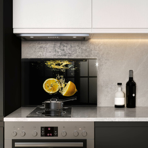 Glass kitchen board Juicy lemon fruit