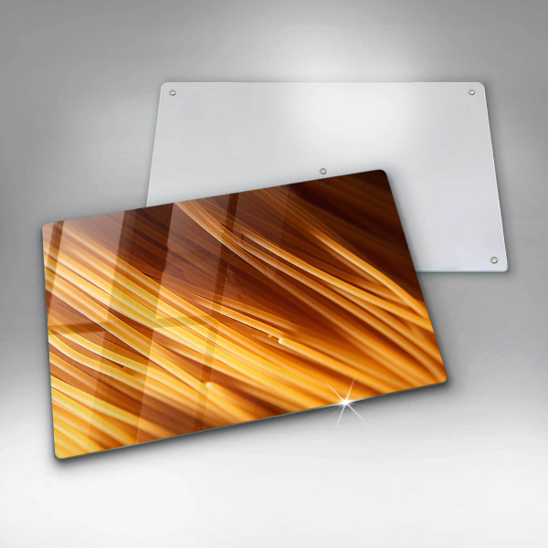 Chopping board glass Spaghetti pasta