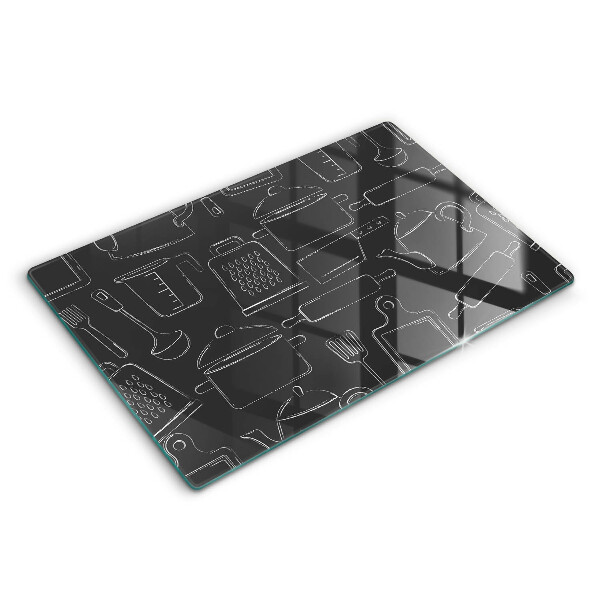 Chopping board glass Drawing kitchen accessories