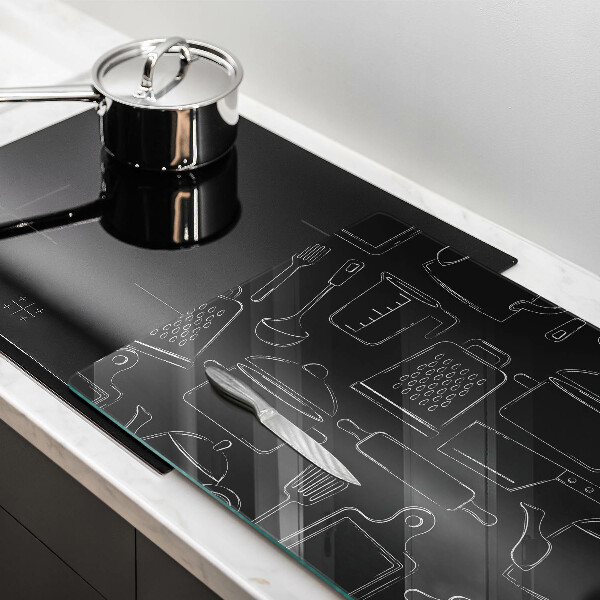 Chopping board glass Drawing kitchen accessories