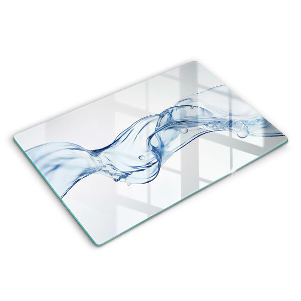 Chopping board glass Crystalline water