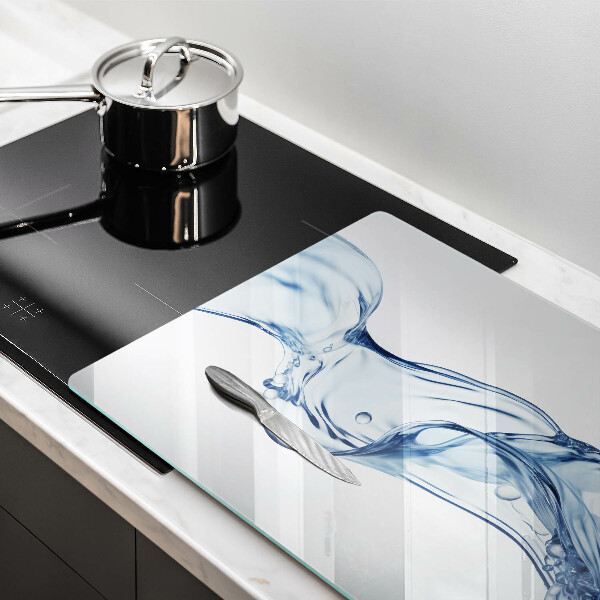 Chopping board glass Crystalline water