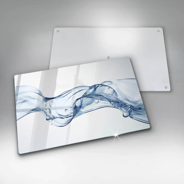 Chopping board glass Crystalline water