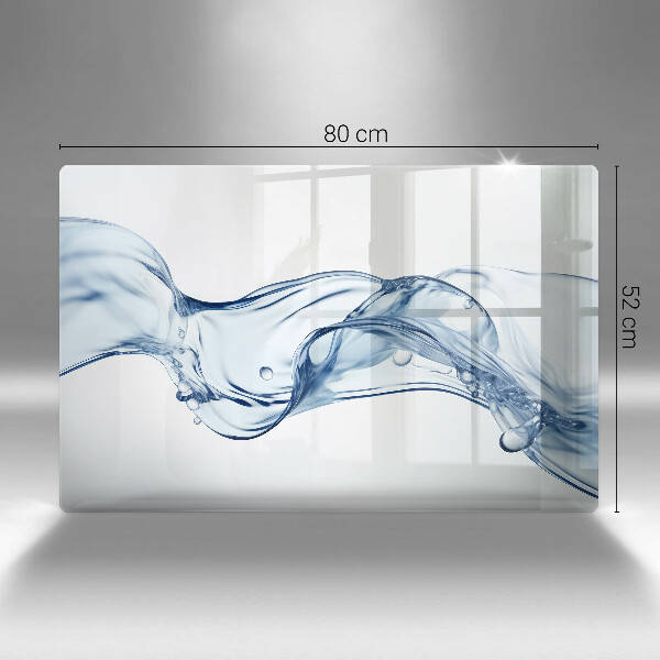 Chopping board glass Crystalline water