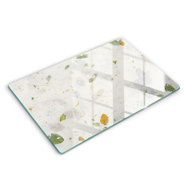 Chopping board glass Falling leaves