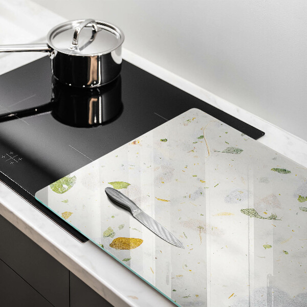 Chopping board glass Falling leaves