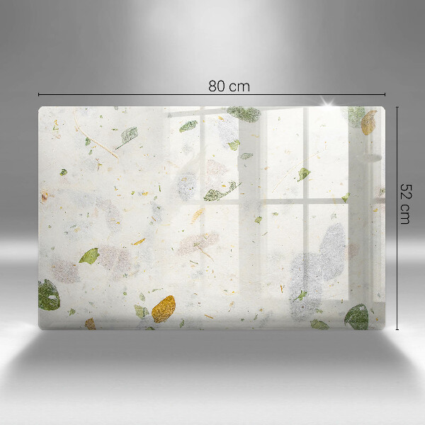 Chopping board glass Falling leaves