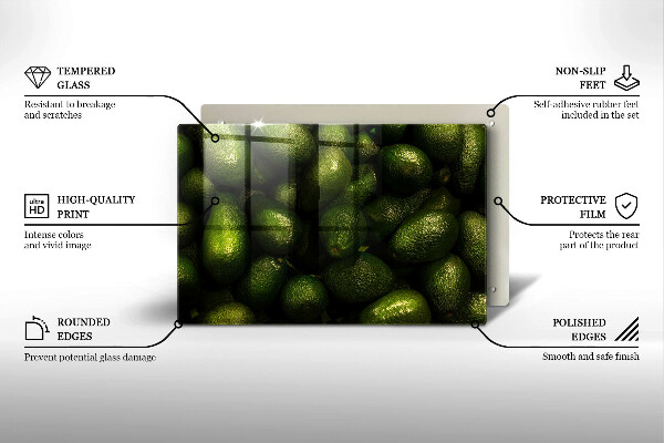 Chopping board Avocado fruit