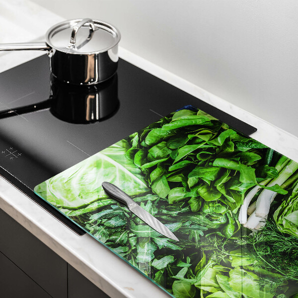 Chopping board Green vegetables