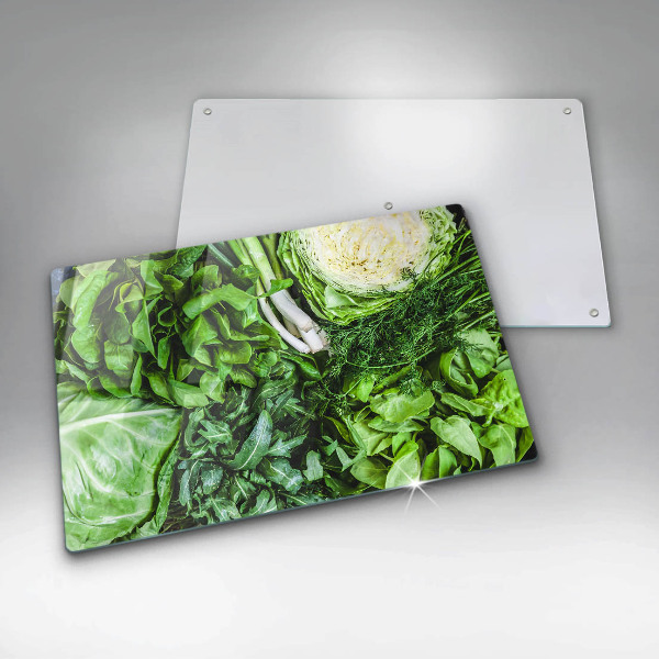 Chopping board Green vegetables